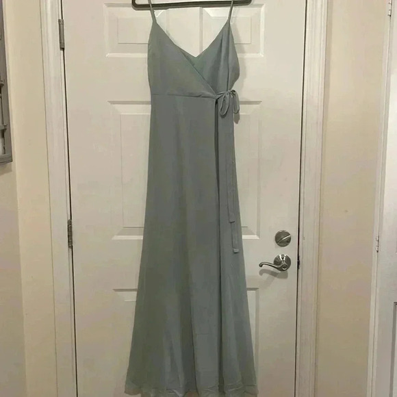 Birdy Grey Cindy Dress Small NWT Sage Bridesmaid Maxi Dress Formal Evening - Picture 2 of 6
